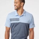 Photo of (Mens) Adidas Heather Colorblocked 3-stripes Polo