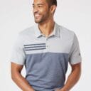 Photo of (Mens) Adidas Heather Colorblocked 3-stripes Polo